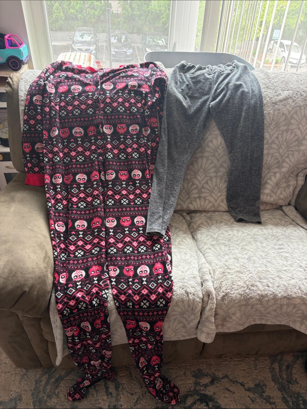 Women’s onesie and pj pants!